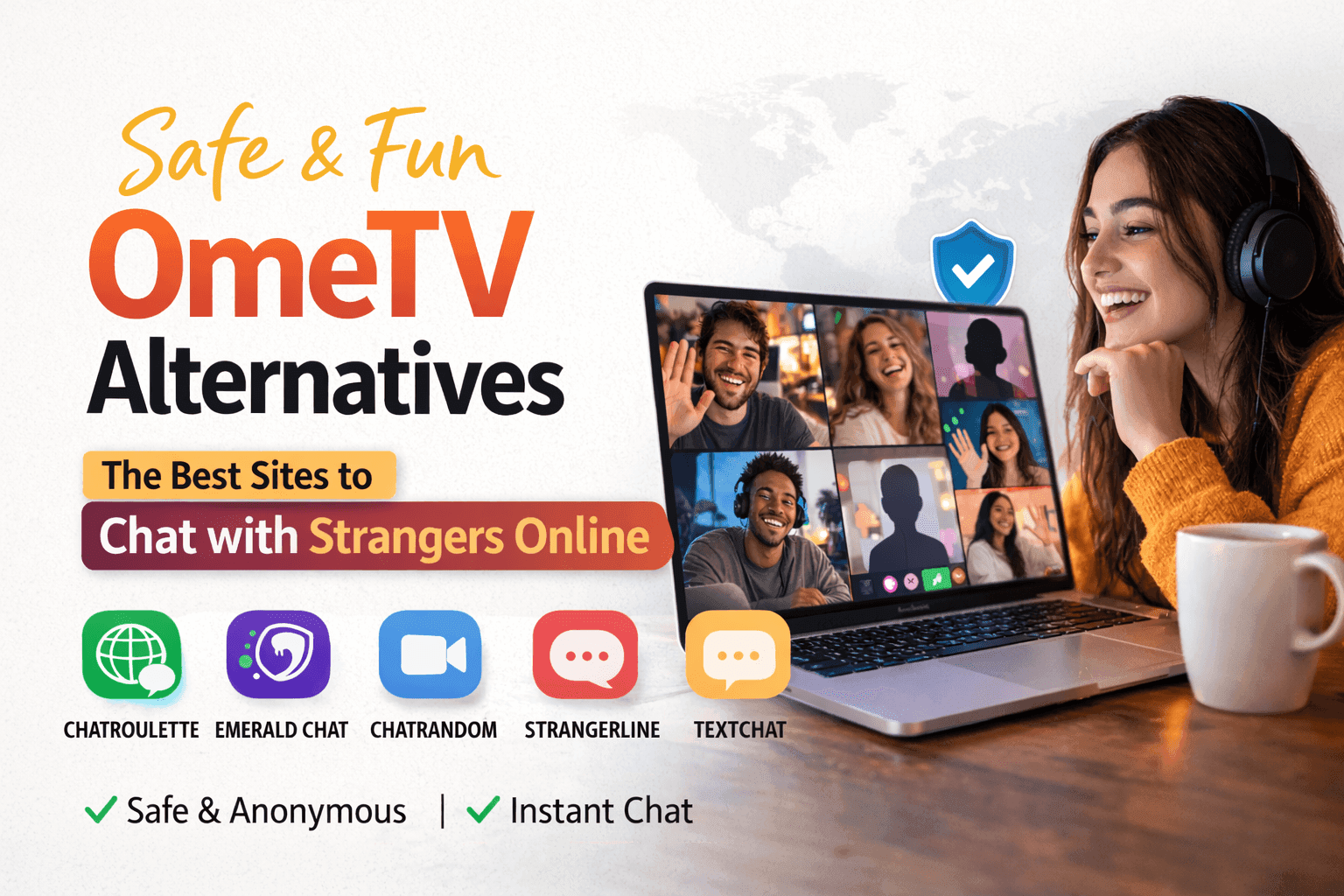 Safe Fun OmeTV Alternatives: The Best Sites to chat with strangers online.